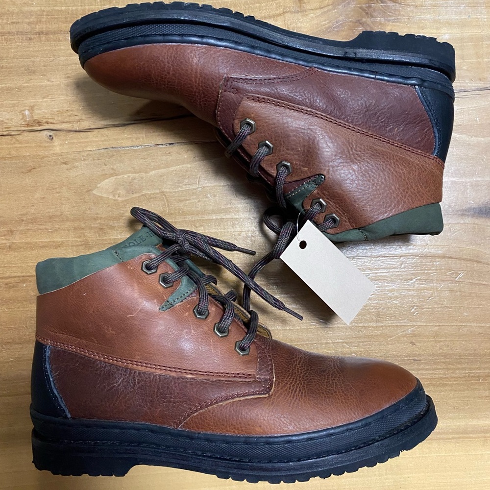 80s Vintage Cole Haan Two-Tone Leather Chukka Boots